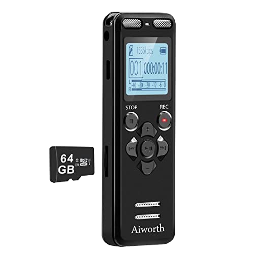 72GB Digital Voice Recorder for Lectures Meetings