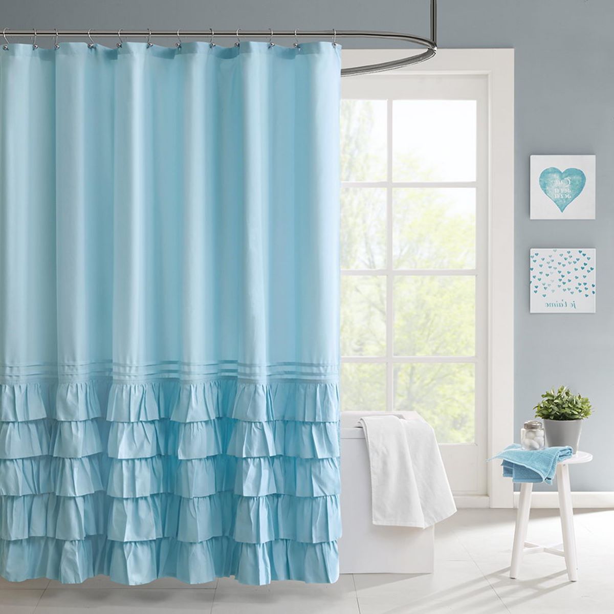 8 Incredible Light Blue Shower Curtain for 2024