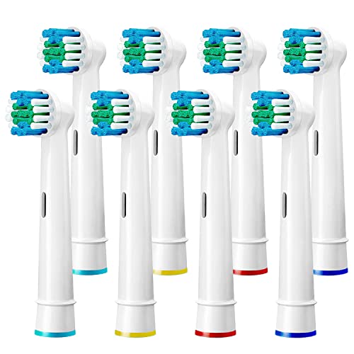 8 Pack Replacement Toothbrush Heads for Braun Oral-B Toothbrushes