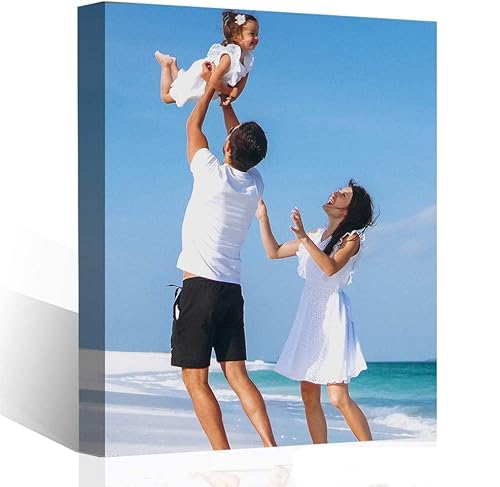 8" x 10" Personalized Photo to Canvas Print Wall Art - Custom Your Picture on Wall Art