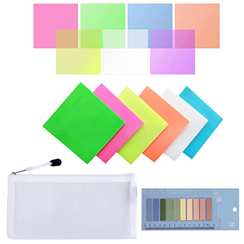 800 Sheets Transparent Sticky Notes Set