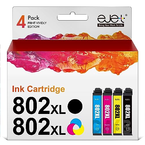 802XL Ink Cartridges Remanufactured Replacement for Epson