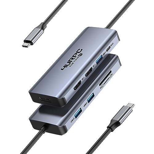 9 in 1 USB C Docking Station Dual Monitor