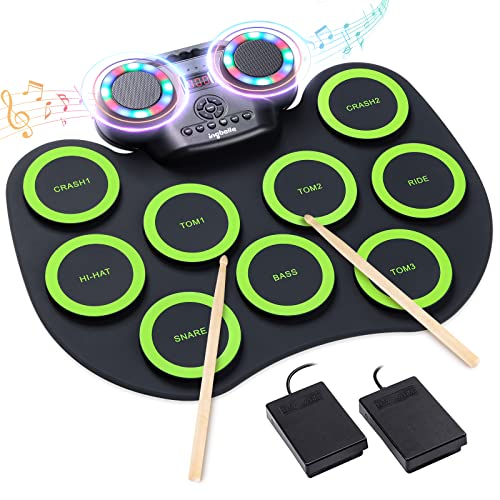 9 Pads Portable Electronic Drum Set