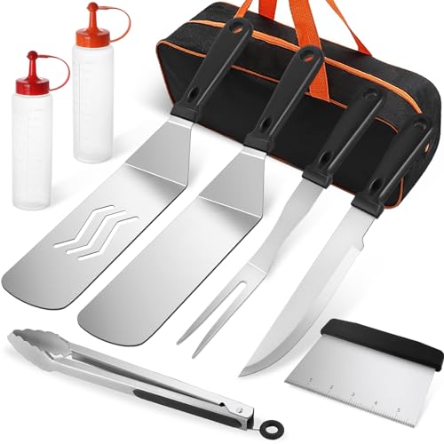 9 PCS Stainless Steel Grill Spatula Set