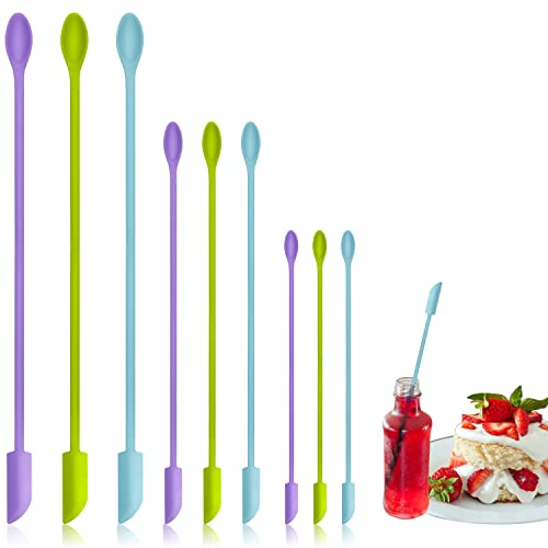 9 Pieces Mini Silicone Spatula-Makeup Spatula