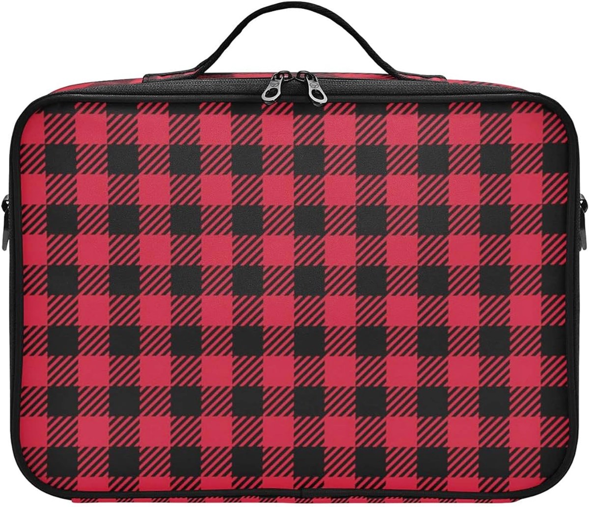 9 Superior Red Plaid Cosmetic Case for 2024