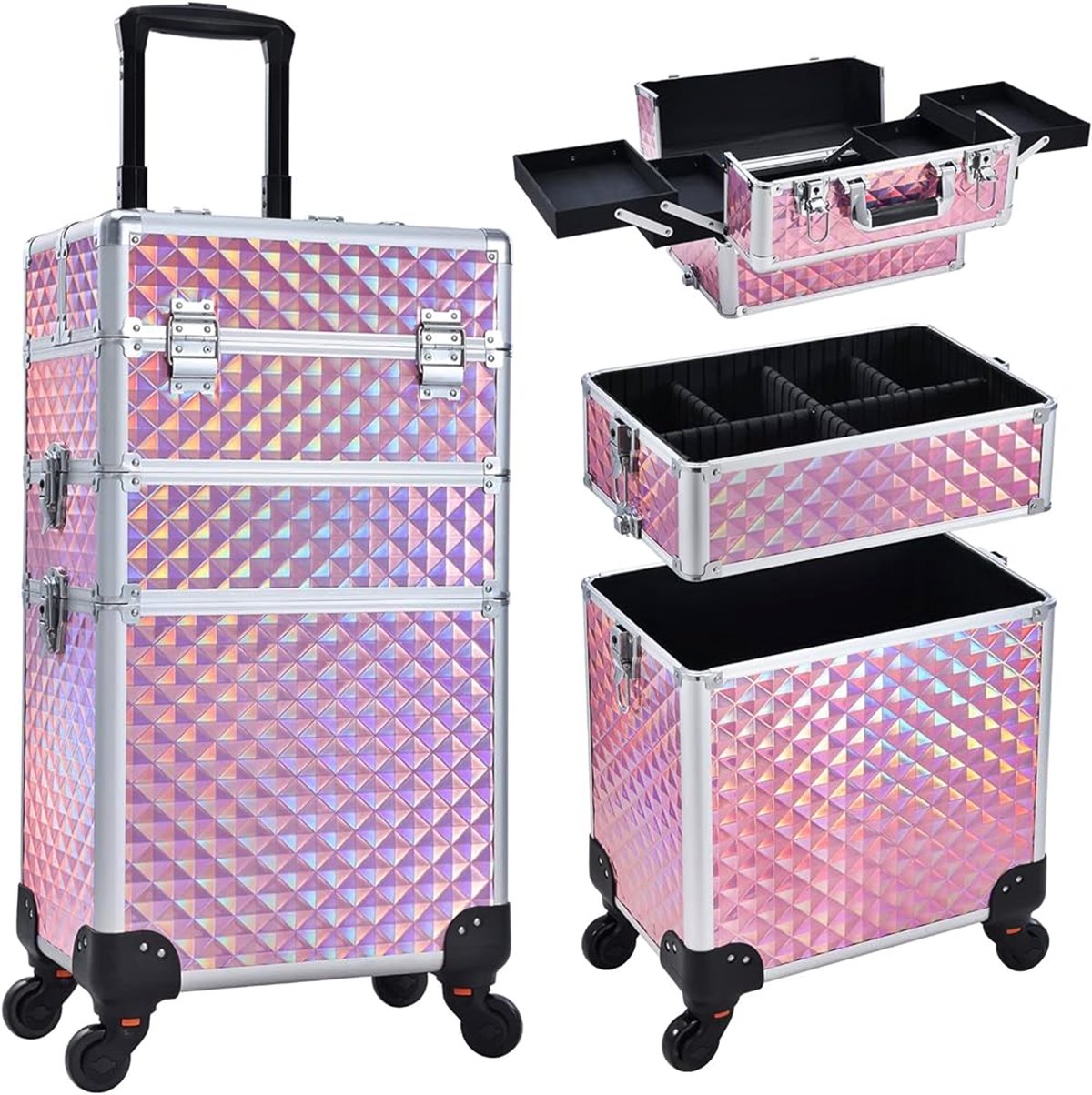 9 Unbelievable Cosmetic Case On Wheels Pink Or Purple for 2024