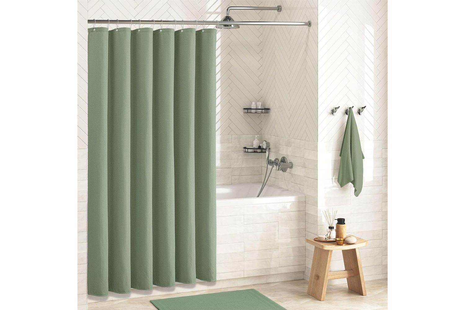9 Unbelievable Green Shower Curtain for 2023