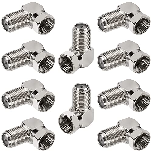 90 Degree Coaxial Connector 10 Pack