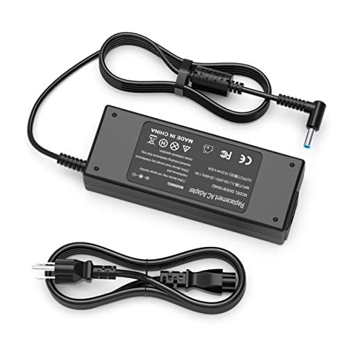 90W AC Adapter Laptop Charger for HP Envy Touchsmart Sleekbook 15 17 M6 M7 Series HP Pavilion 11 14 15 17, HP Stream 11 13 14, HP Elitebook Folio 1040, HP Spectre X360 13 15 Power Supply Cord