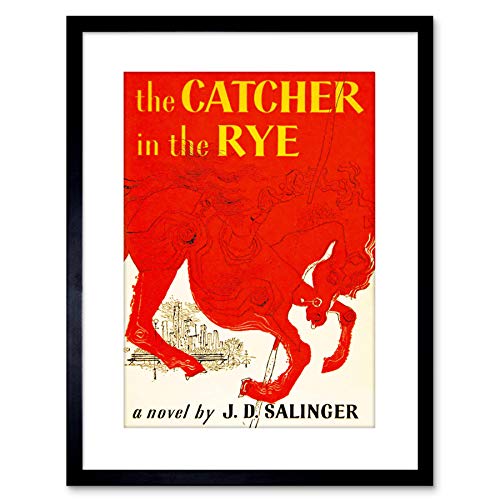 9x7 '' BOOK CATCHER RYE SALINGER CLASSIC RED HORSE CITY FRAMED ART PRINT F97X207