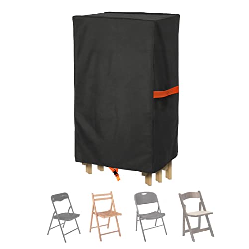 Aaaspark Waterproof Polyester Storage Bag for Plastic, Resin, and Wood Folding Chairs Oxford Cloth Chair Cover Chairs Storage Bag - 1 Pack