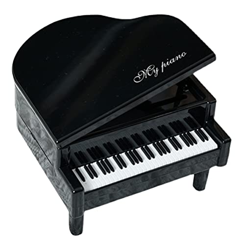 Abaodam Resin Piano Figurines - Elegant Musical Sculpture for Home Office Decor