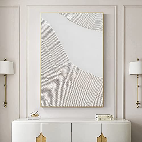 Abstract Beige Canvas Wall Art