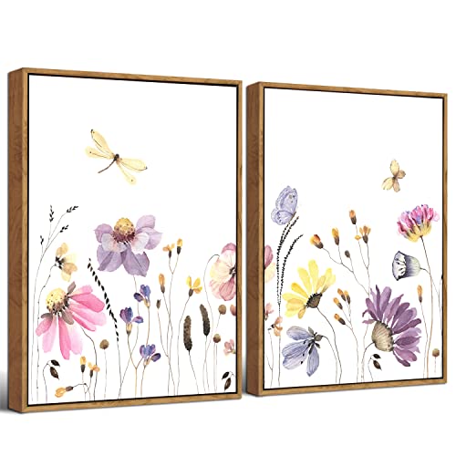 Abstract Floral Watercolor Flower Wall Art