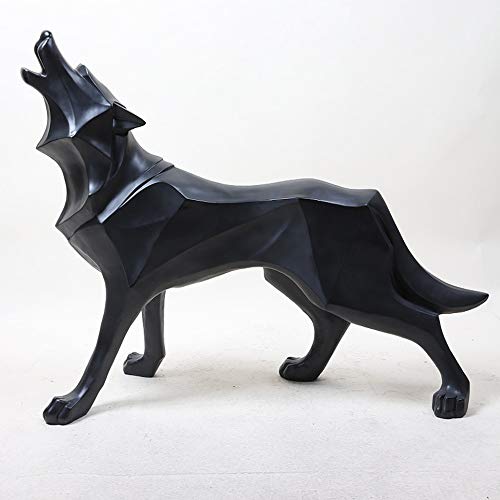 Abstract Wolf Sculpture Home Decor