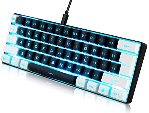 abucow Gaming Keyboard - Mini 61 Keys RGB Backlit