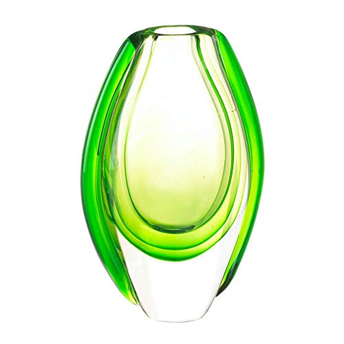 Accent Plus Green Glass Vase