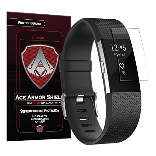 Ace Armor Shield Protek Guard Screen Protector for Fitbit Charge 2