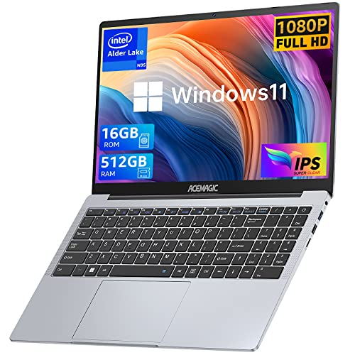 ACEMAGIC Laptop 15.6 FHD, Intel Quad-Core 12th Alder Lake N95