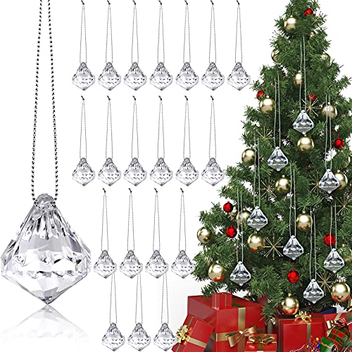 Acrylic Crystal Ball Christmas Tree Ornaments