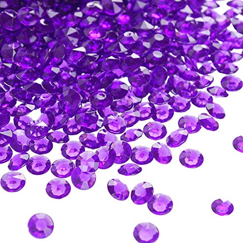 Acrylic Vase Fillers Diamonds Crystals Gems - Purple