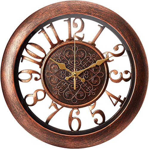 Adalene Wall Clocks - Silent Quartz Movement - Modern Retro Wall Clock