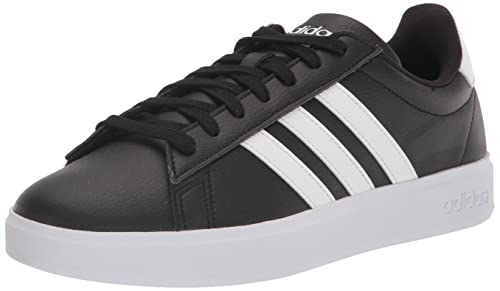 adidas Men's Grand Court 2.0 Tennis Shoe, Core Black/FTWR White/Core Black, 10.5