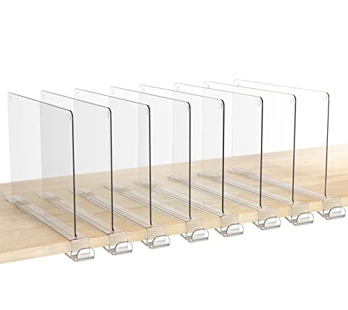 Adjustable Acrylic Shelf Dividers