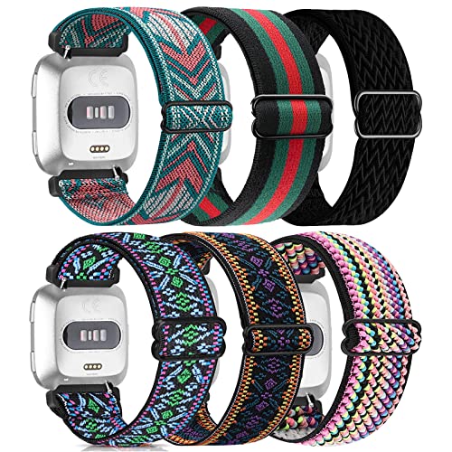Adjustable Elastic Watch Band for Fitbit Versa/Fitbit Versa Lite/Fitbit Versa 2