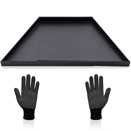 Adjustable Fireplace Tray with Grilling Gloves