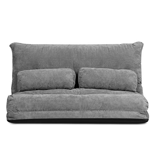 Adjustable Floor Sofa Couch with 2 Pillows