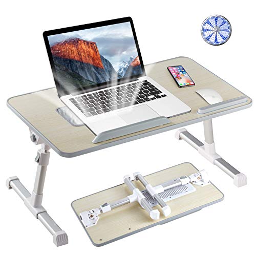 Adjustable Lap Desk with Cooling Fan