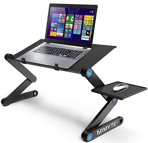 Adjustable Laptop Stand with Cooling Fan & Mouse Pad