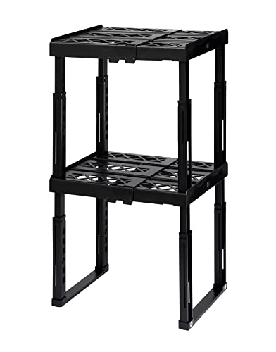 Adjustable Locker Shelf - 2 Pack (Black)