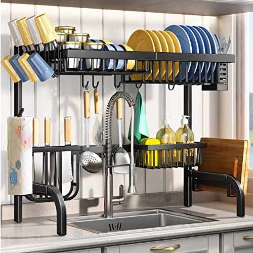 Adjustable Over The Sink Dish Drying Rack