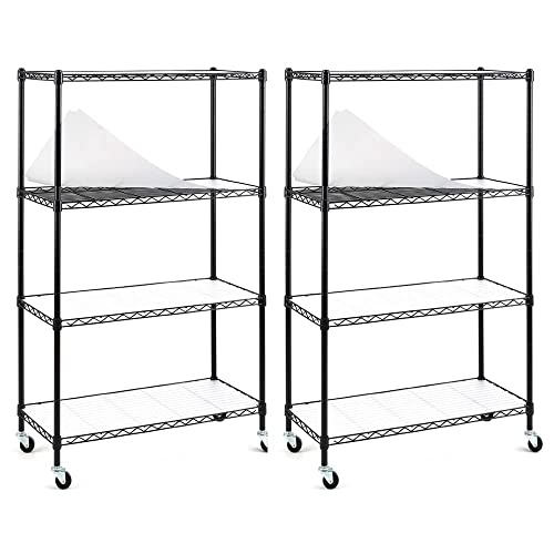 Adjustable Steel Wire Shelving Unit Rack for Garage, Kitchen, Office