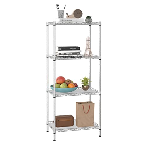 Adjustable Storage Shelving Unit Metal Rack with 600Lbs Capacity