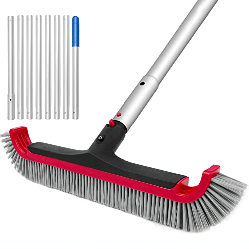 Adjustable Swimming Pool Brush with Pole