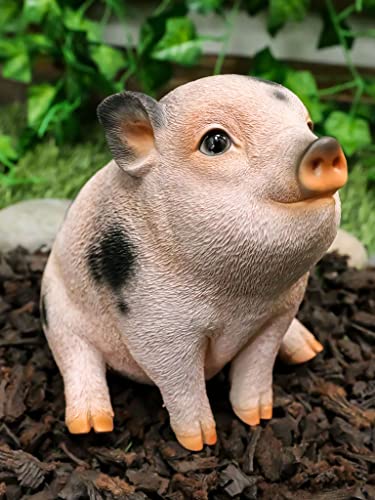 Adorable Realistic Pig Statue