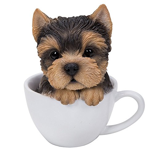 Adorable Teacup Pet Pals Puppy Collectible Figurine (Yorkie)