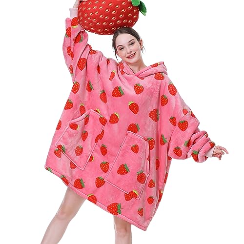 Aemicion Strawberry Blanket Hoodie