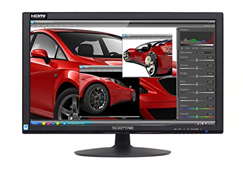 Affordable 24 Inch LED Monitor with Built-in Speakers - Sceptre