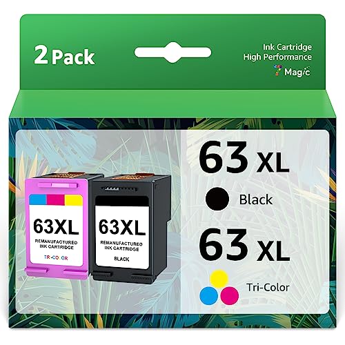 Affordable 63XL Ink Cartridge Replacement for HP Printers
