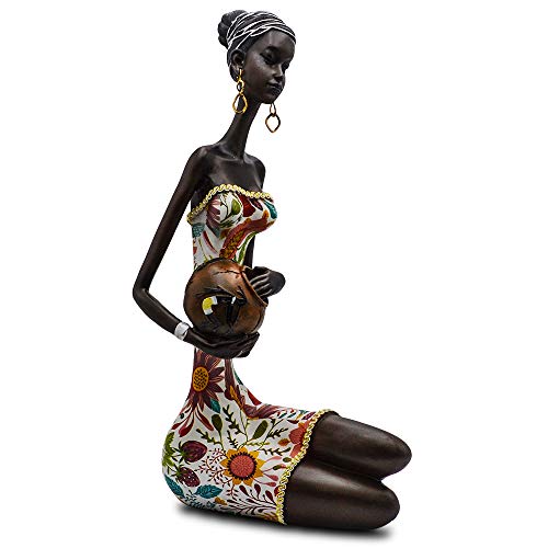 African Figurine Sculpture - Collectible Africans Art Piece