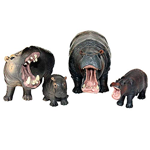African Jungle Animals Toy Hippos