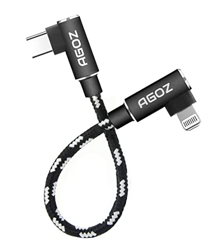 AGOZ 6 Inch Lightning to USB C Cable