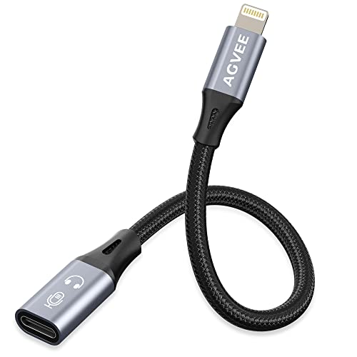 AGVEE USB-C to Lightning DAC Audio Adapter Cable Converter