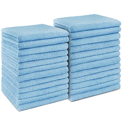AIDEA Microfiber Cleaning Cloths-24PK: Soft, Absorbent, and Eco-friendly